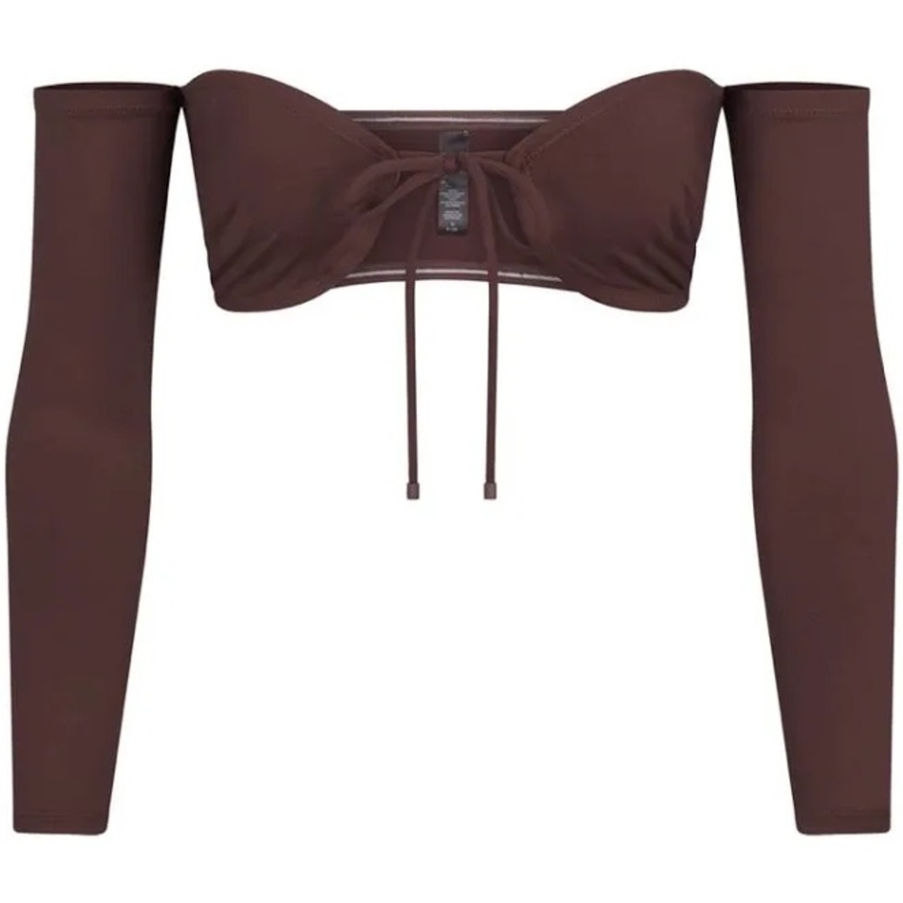 Skims Swim Long Sleeve Bikini Top